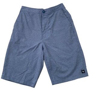 Boys Rip Curl Shorts Board Shorts Blue Gray Bermuda Size XL Elastic Waist
